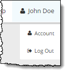 Connect User menu.